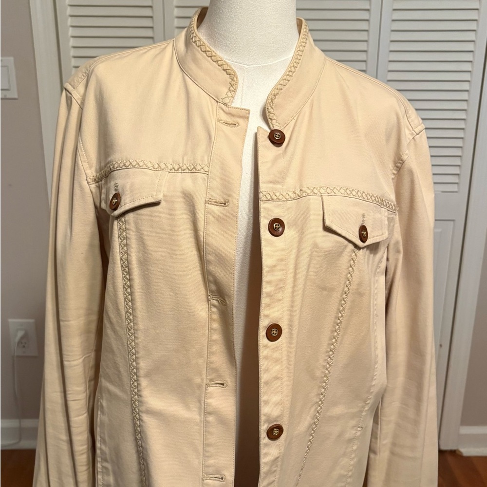 Beige woman’s casual jacket, XL
